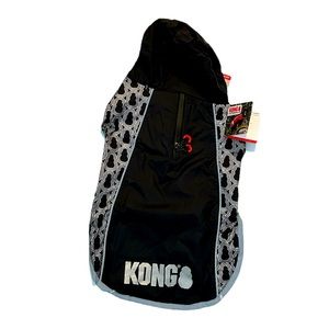 NWT Hooded Doggie Rain Coat. KONG Brand, Size Large